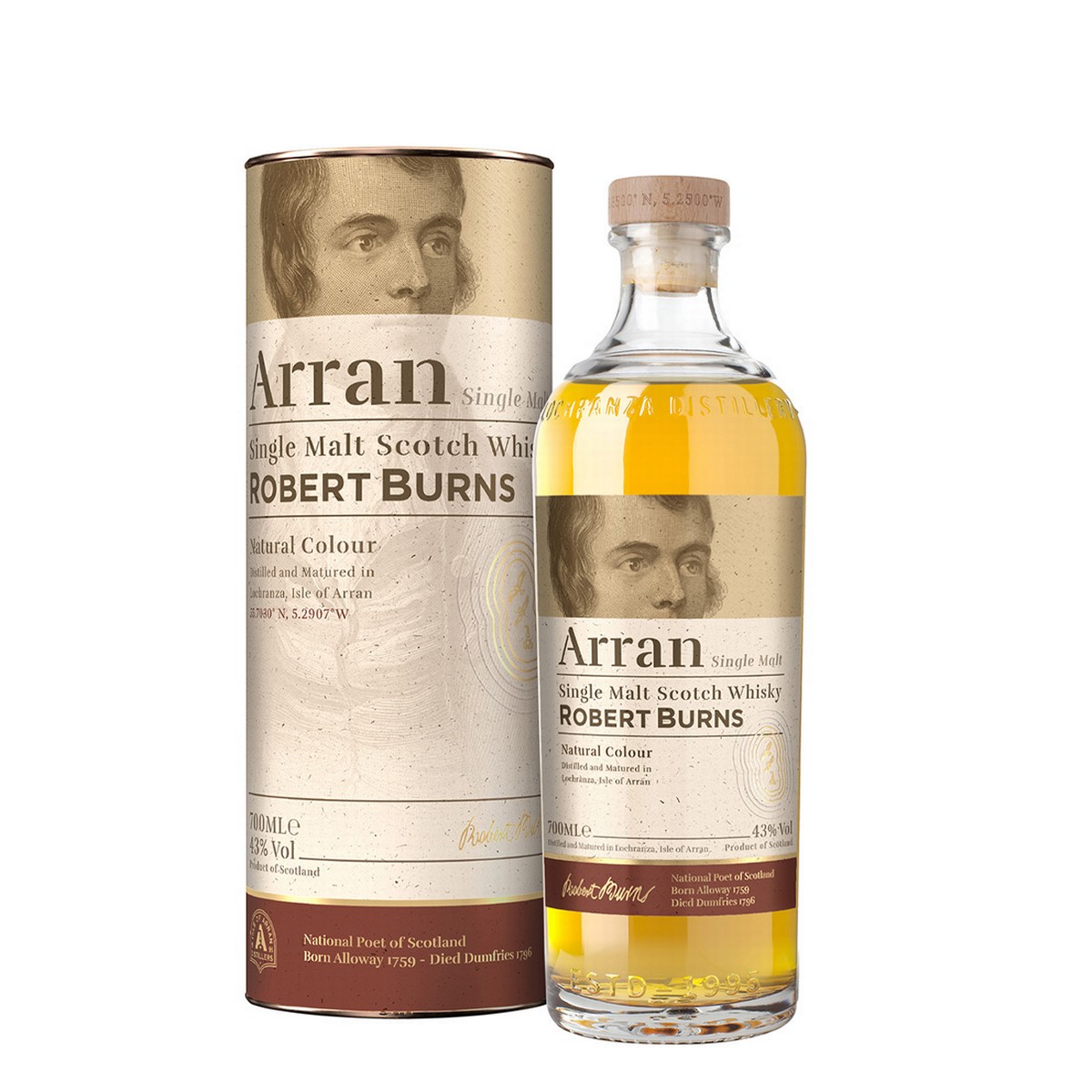 Arran Robert Burns Single Malt 5 Y.O.
