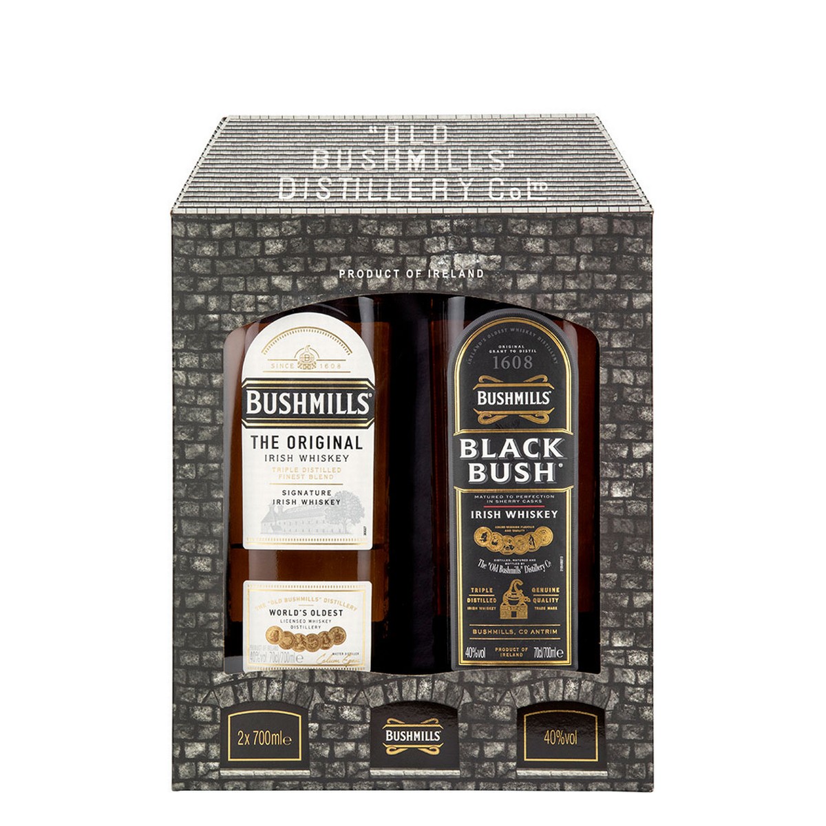 Bushmills Original + Black Bush Gift Box