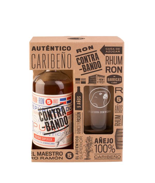 Contrabando Gift Box 38,0% 0,7 l