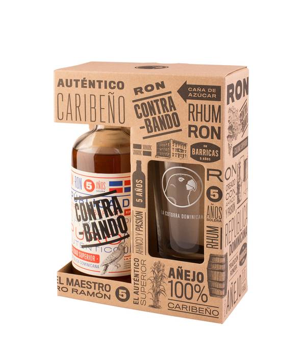 Contrabando Gift Box 38,0% 0,7 l