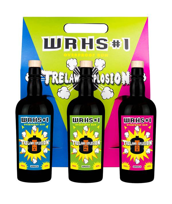 Warehouse #1 Overproof White Rum Trelawny Explosion Set 63,0% 2,1 l