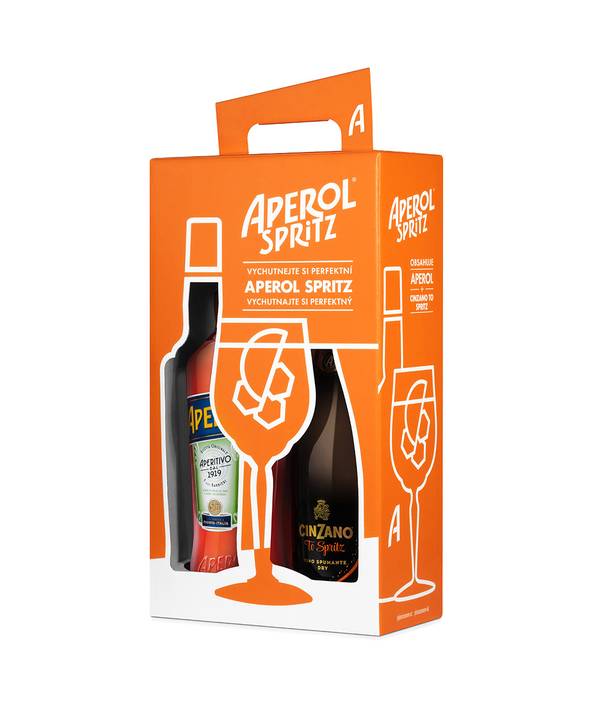 Aperol + Cinzano To-Spritz Gift Box 11,26% 1,45 l