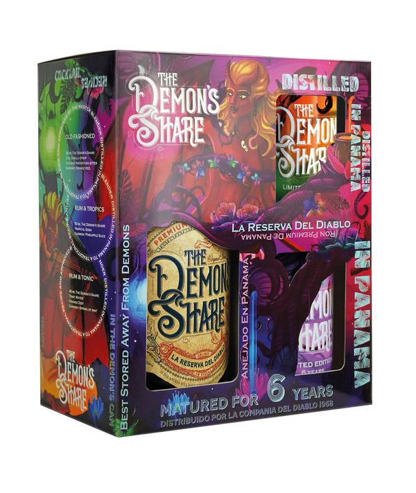 The Demon’s Share Gift Box 40,0% 0,7 l