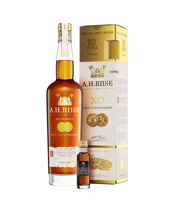 A.H. Riise 1888 Copenhagen + Non Plus Ultra Very Rare Mini 40,06% 0,72 l