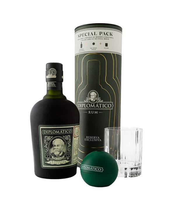 Diplomatico Reserva Exclusiva 12YO 0,7l 40% (dárkové balení 1 sklenička a formička na led) 40,0% 0,7 l