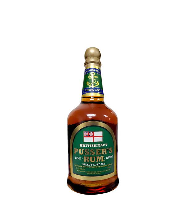 Pusser´s Rum Overproof Green Label 75,5% 0,7 l