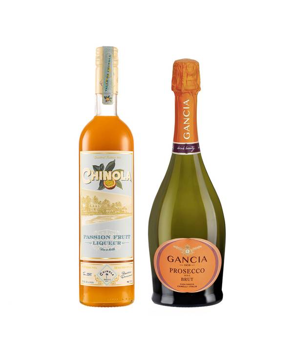 Zvýhodněný set = Chinola Passion Fruit + Gancia Prosecco D.O.C. Brut 1,45 l