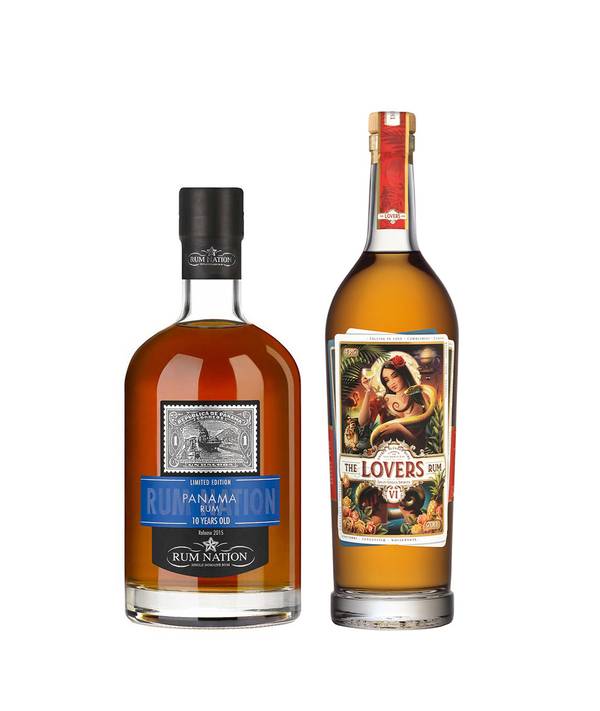 Zvýhodněný set = The Lovers Rum + Rum Nation Panama 10 Y.O. 41,5% 1,4 l