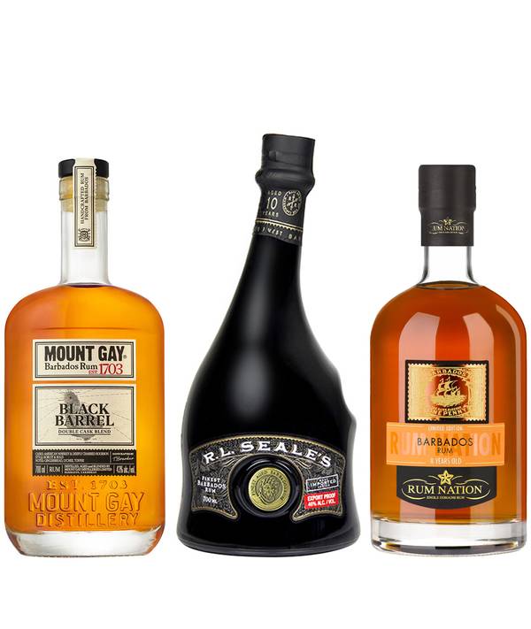 Zvýhodněný set = Mount Gay Black Barrel + R.L.Seale's 10 Y.O. + Rum Nation Barbados 8 Y.O. 43,0% 2,1 l