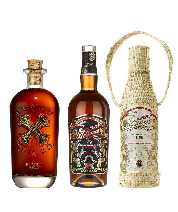 Zvýhodněný set = Millonario 10 Reserva + Millonario 15 + Bumbu Original 40,0% 2,1 l