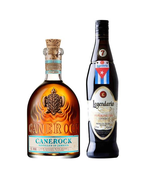 Zvýhodněný set = Legendario Elixir de Cuba + Canerock Spiced 37,0% 1,4 l