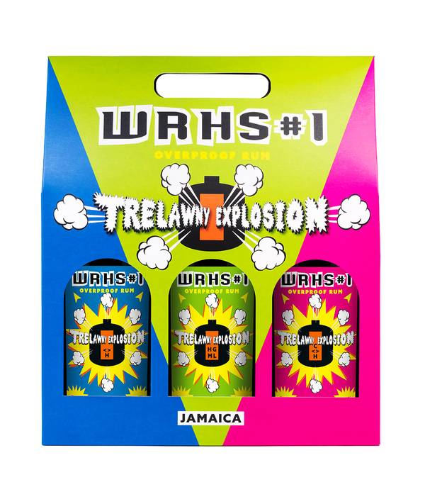 Warehouse #1 Overproof White Rum Trelawny Explosion Set 63,0% 0,7 l