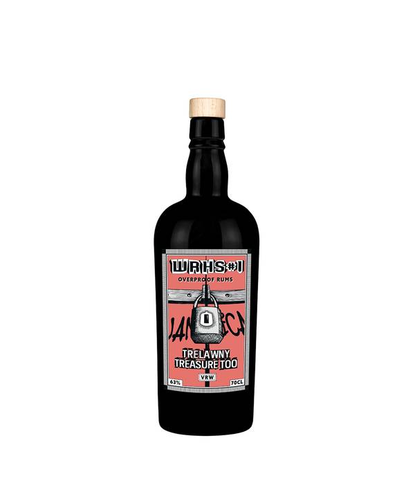 Warehouse #1 Overproof White Rum Trelawny Treasure Too VRW červený 63,0% 0,7 l