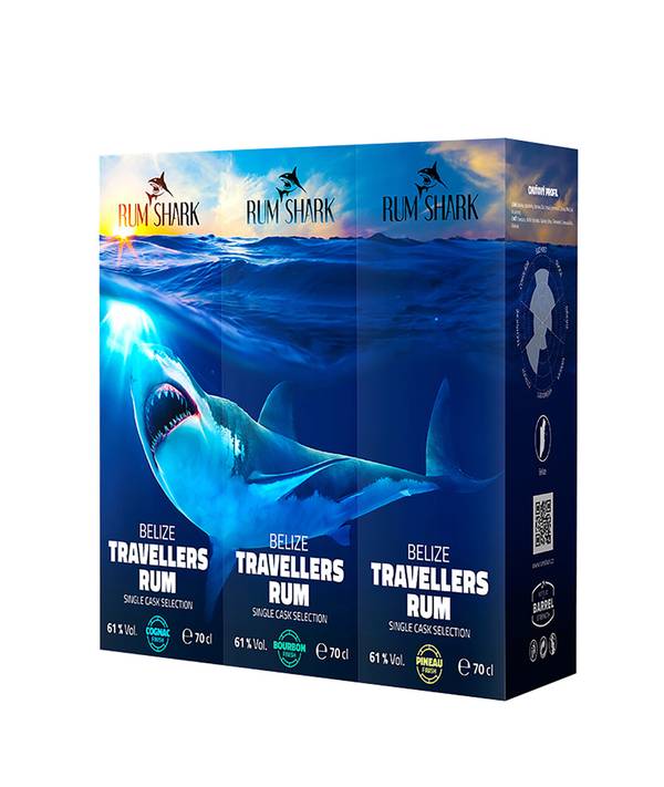 Rum Shark Multi sada Belize Triplet 61,0% 2,1 l