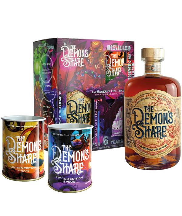 The Demon's Share Gift Box 40,0% 0,7 l