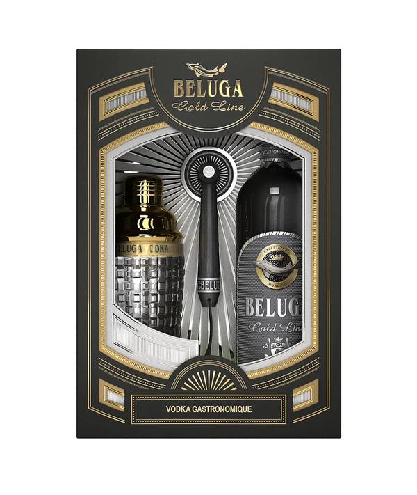 Beluga Gold Line Shaker Gift Box  40,0% 0,7 l