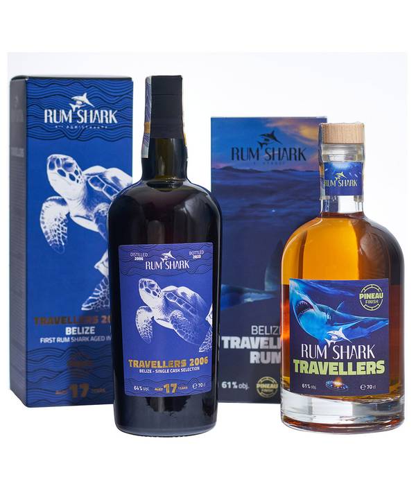 Rum Shark Multi Sada Belize Pineau des Charentes Finish (2 ks) 62,5% 1,4 l