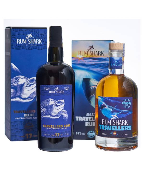 Rum Shark Multi Sada Belize Cognac Finish (2 ks) 62,5% 1,4 l