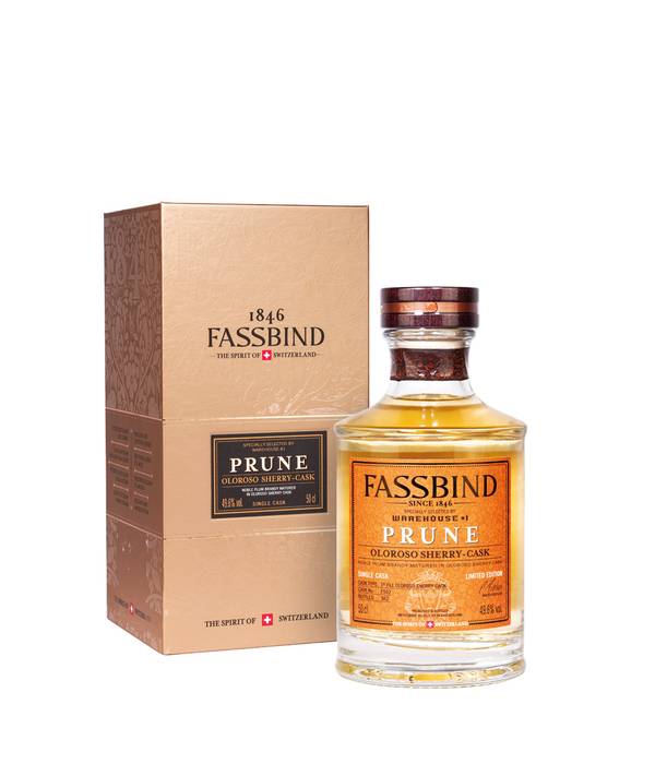 Fassbind Single Cask Prune Oloroso Sherry - Švestka 49,6% 0,5 l