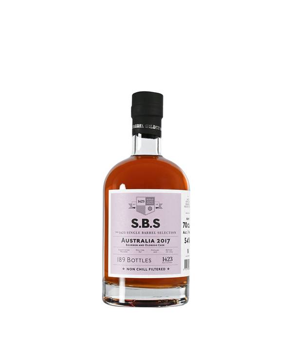 S.B.S. Australia 2017 Bourbon and Oloroso Cask 54,0% 0,7 l
