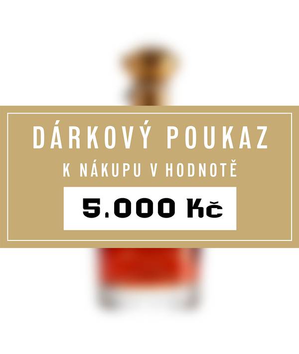 Dárkový poukaz 5000 Kč