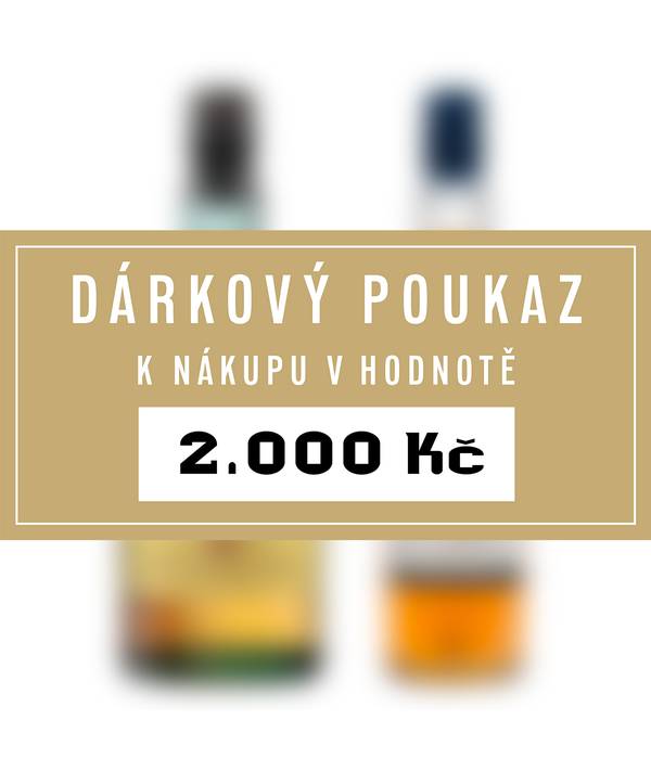 Dárkový poukaz 2000 Kč