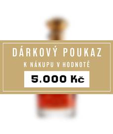 Dárkový poukaz 5000 Kč