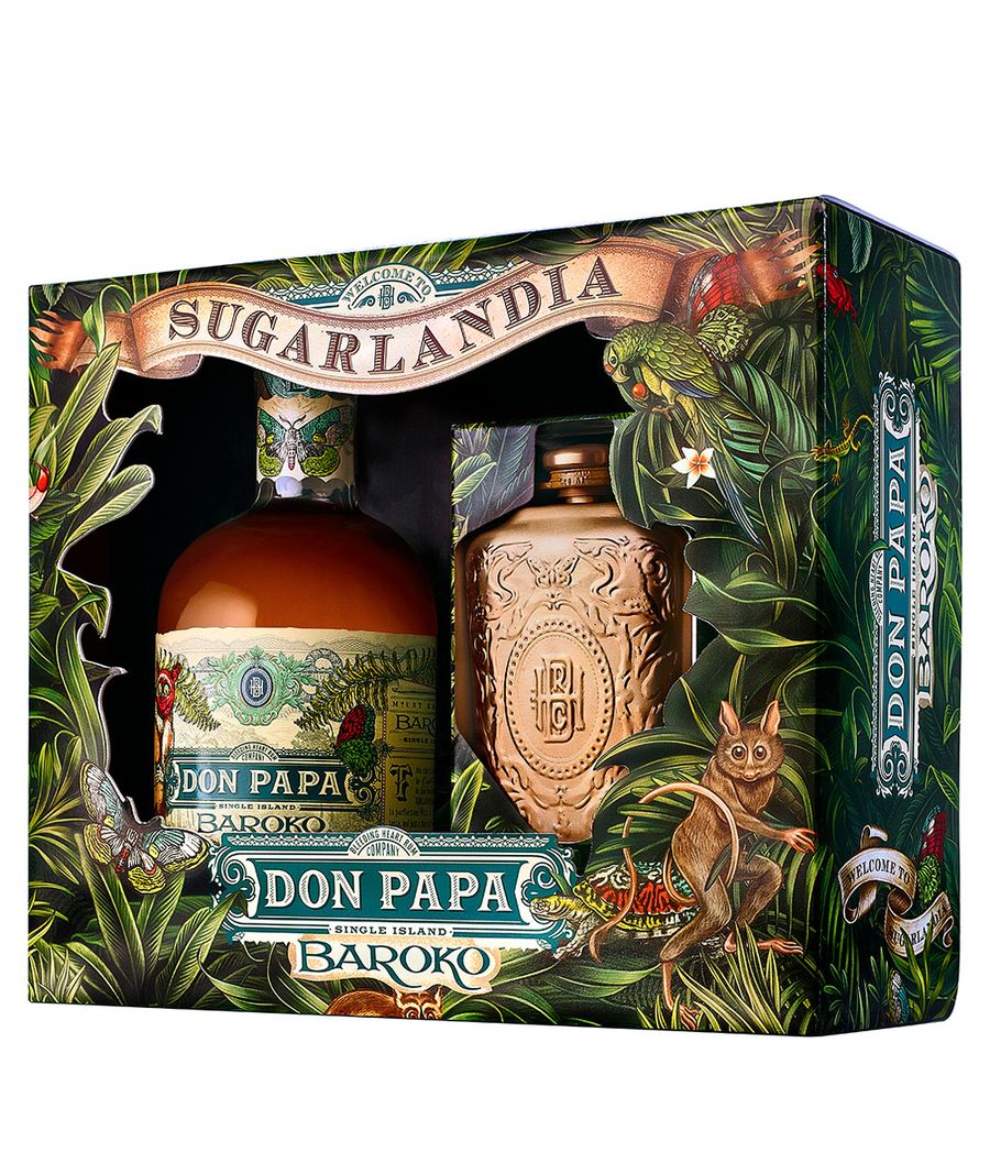 Rum Don Papa Baroko & Hip Flask Gift Box 0.7 l skladem Warehouse 1