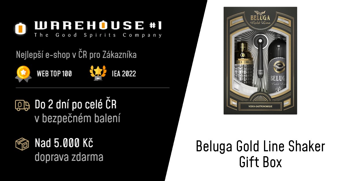 Vodka Beluga Gold Line Shaker Gift Box 0.7 l skladem | Warehouse #1