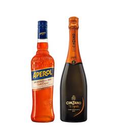 Zvýhodněný set = Aperol + Cinzano Pro-Spritz